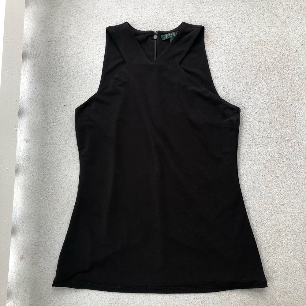 Ralph Lauren Work High Neck Tank Blouse